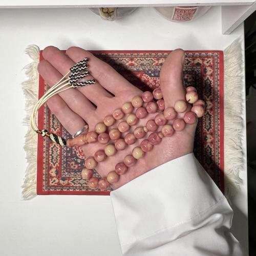 فاتوران حياكة يدوية بيج واسود - باسكن