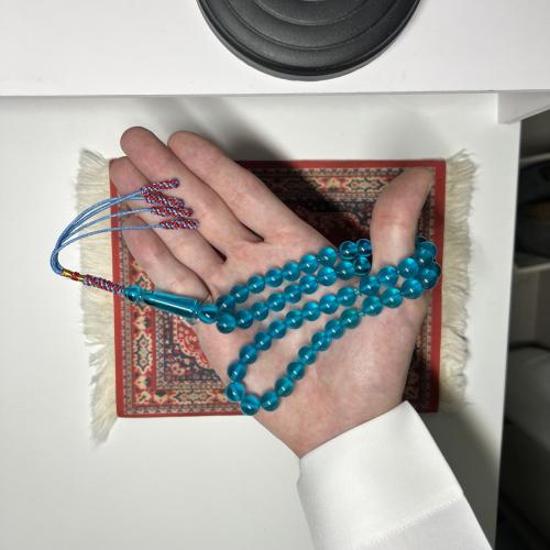 بكلايت حياكة يدوية - اكوامارينا