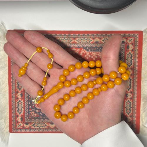 فاتوران اصفر - 45 خرزة