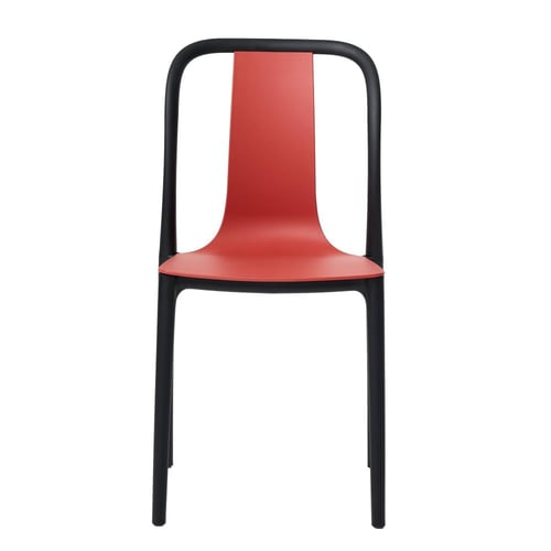 كرسي طعام بتصميم انسيابي وظهر مريح بهيكل معدني أسو...