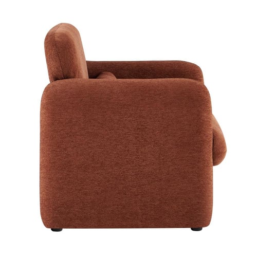 كرسي ليفا مفرد بلون طوبي دافئ بتصميم عصري ناعم