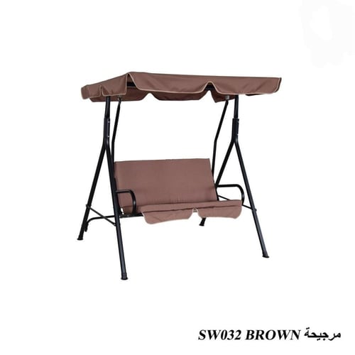 مرجيحة خارجية فاخرة بمظلة – مقعد مزدوج للاسترخاء ب...