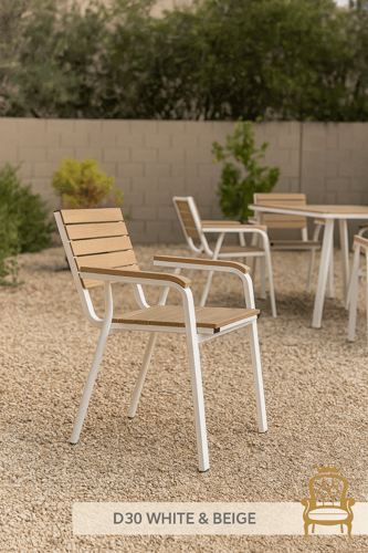 كرسي خارجي بتصميم عصري مريح متوفر بلون