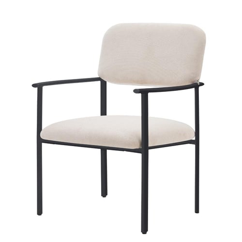 كرسي عصري بإطار معدني ومقعد مبطن متعدد الالوان