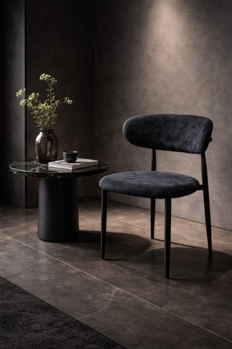 كرسي قماش أنيق بتصميم عصري وخشب ألوان متعددة – موف...