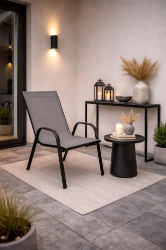 كرسي خارجي مفرد بتصميم عصري مقاوم بألوان متعددة مت...