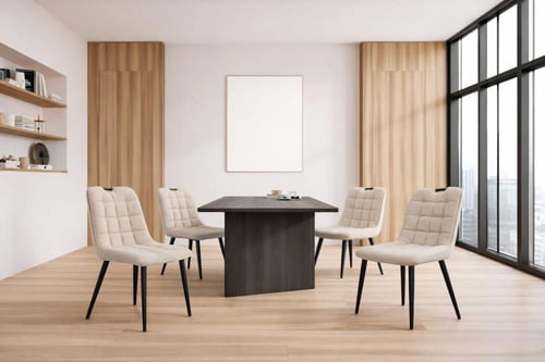 كرسي عصري مبطن بتصميم مريح ومسند متعدد الالوان منح...