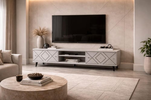 طاولة تلفزيون بنقشة فاخرة ألوان و المقاسات متعددة...