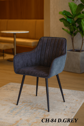 كرسي قماش فاخر بذراعين متعدد الألوان