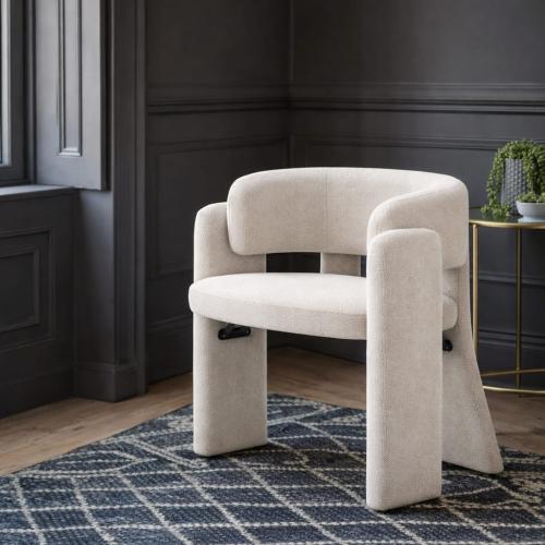 كرسي استرخاء عصري بتصميم معماري مبطن