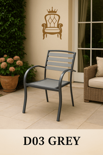 كرسي جلسات خارجية معدني – تصميم عملي