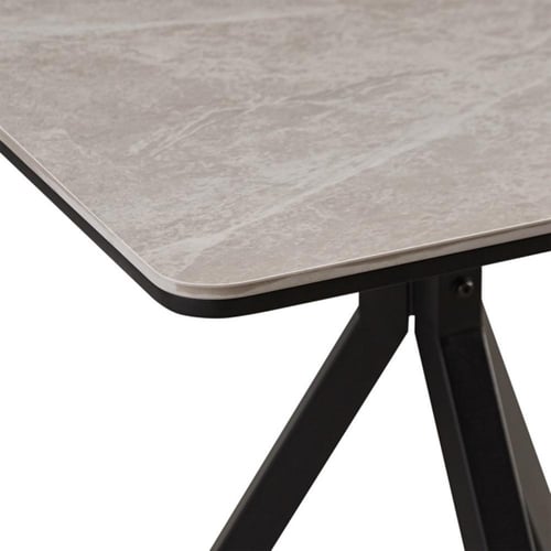 طاولة كوفي دائرية سيراميك بثلاث أرجل معدنية تصميم...