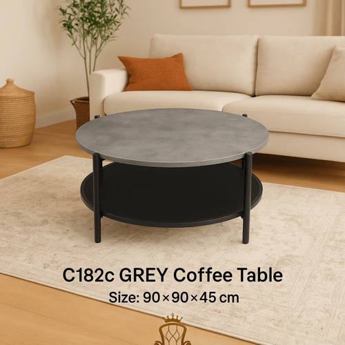 طاولة قهوة دائرية بتصميم أنيق متوفرة بـ 6 ألوان