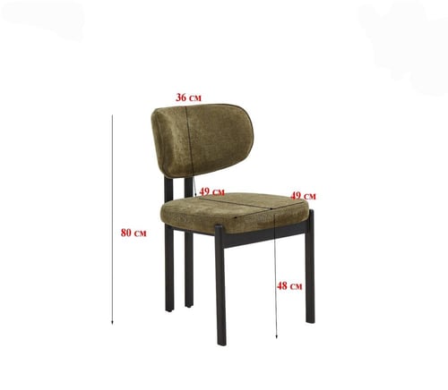 كرسي طعام مودرن مبطن بقماش فاخر