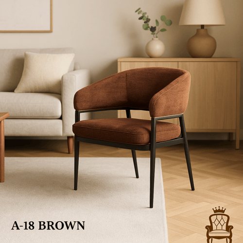 كرسي القماش الفاخر بظهر مائل – تصميم مريح وأنيق مت...