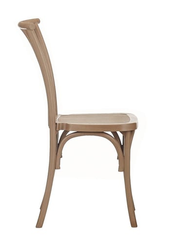 كرسي طعام خشبي كلاسيكي بتصميم منحني فاخر