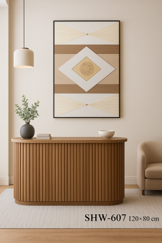 لوحة جدارية بتصميم هندسي أنيق