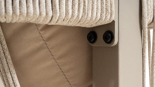 طقم جلسة خارجية ألمنيوم 7 أشخاص مع طاولة وسط اللون...