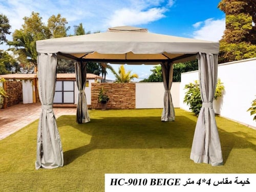 خيمة خارجية باللون البيج (متعدد المقاسات)