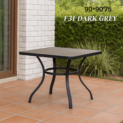 طاولة مربعة معدنية أنيقة بألوان متعددة