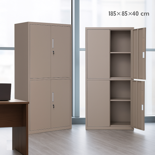 خزانة ملفات حديدية مكتبية بأربعة أبواب – بيج