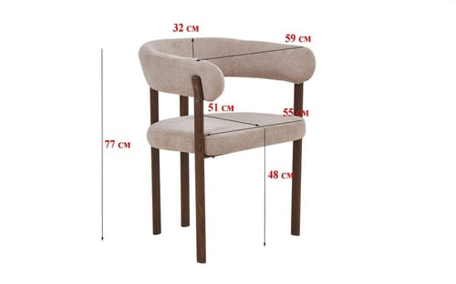 كرسي طعام فاخر مودرن بقماش متعدد الالوان