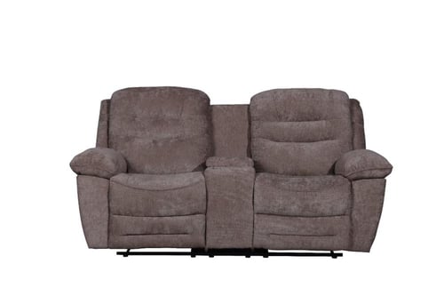 كنبة استرخاء مزدوجة قماش بنظام Recliner