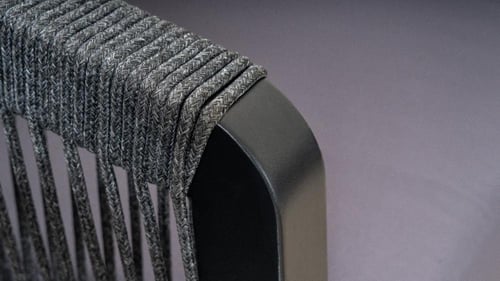 طقم جلسة خارجية ألمنيوم 7 أشخاص مع طاولة وسط اللون...