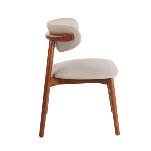 طاولة طعام رخام دائرية بيج مع كراسي فاخرة – تصميم...