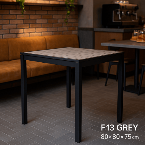 طاولة خارجية مربعة مقاومة للعوامل الجوية – بمقاسين...