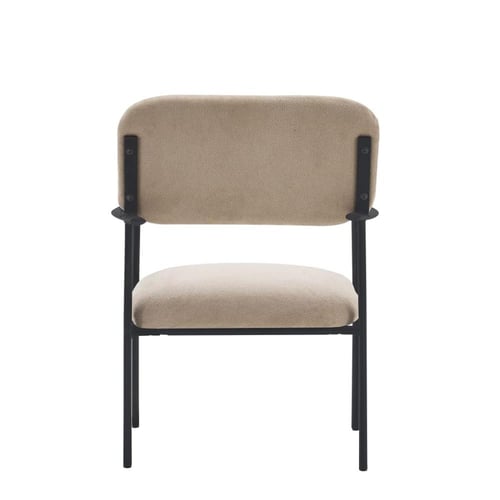 كرسي عصري بإطار معدني ومقعد مبطن متعدد الالوان