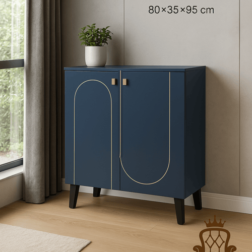 خزانة جانبية ماليزي بلمسة مخملية - 3 مقاسات - لون...