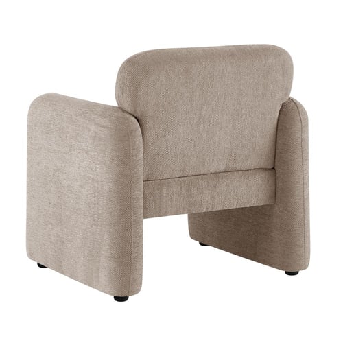 كنب مفرد قماش بتصميم مريح لغرفة المعيشة