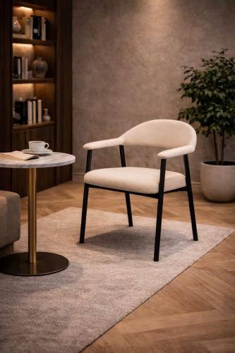 كرسي بوكليه عصري بذراعين –لجلوس المريح