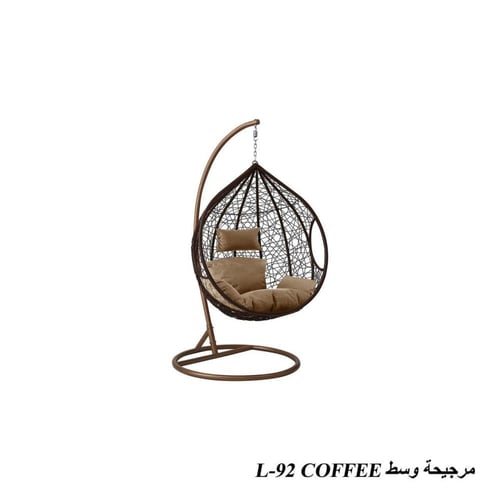 مرجيحة معلقة بتصميم بيضاوي فاخر – حجمين وألوان متع...