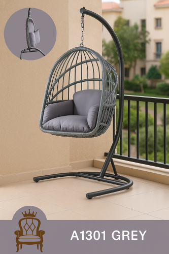 مرجيحة معلقة خارجية وداخلية فاخرة بتصميم بيضاوي –...