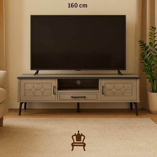 طاولة تلفاز بتصميم عملي أنيق متوفرة بثلاثة ألوان و...