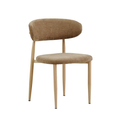 كرسي قماش أنيق بتصميم عصري وخشب ألوان متعددة – موف...