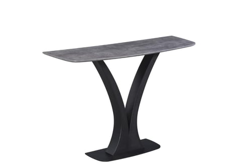 طاولة كونسول فاخرة بقاعدة مزدوجة منحوتة متعدد الال...