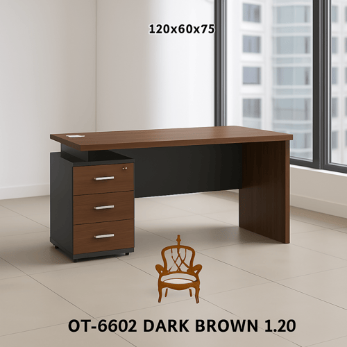مكتب خشبي عملي مقاسين 120 و140 سم بعدة ألوان أنيقة...
