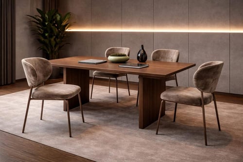 كرسي طعام مبطن بتصميم عصري وألوان متعددة