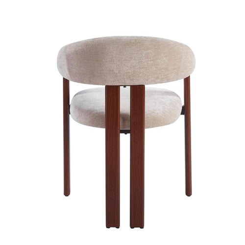 كرسي طعام مبطن فاخر بتصميم عصري