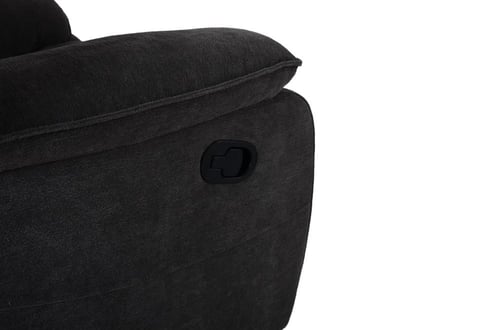 كرسي استرخاء فاخر قابل للإمالة – اسود