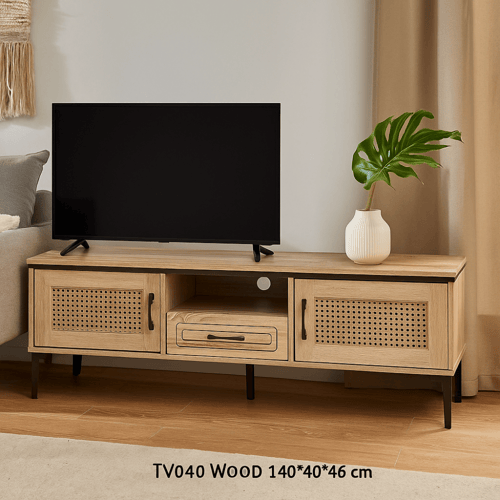 طاولة تلفاز خشبية عصرية بألوان ومقاسات متعددة تناس...