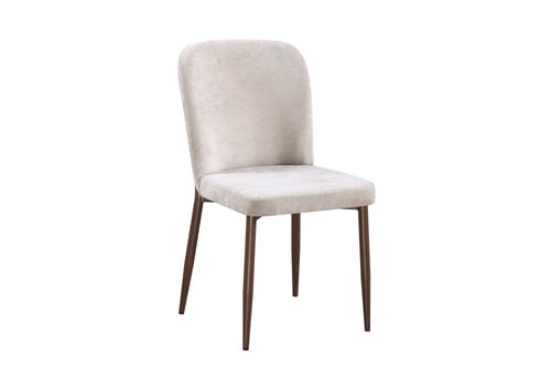 كرسي طعام مبطن بظهر مستقيم وألوان متعددة