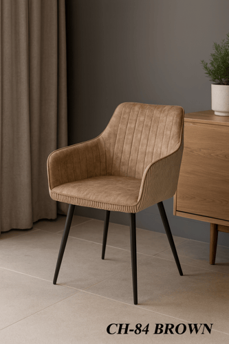 كرسي قماش فاخر بذراعين متعدد الألوان