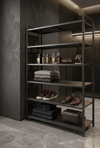رفم عدني أسود 6 طبقات بتصميم عملي مقاس 75×25×110 س...