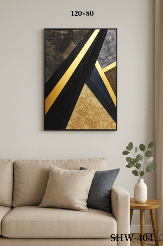 لوحة جدارية فنية تجريدية هندسية