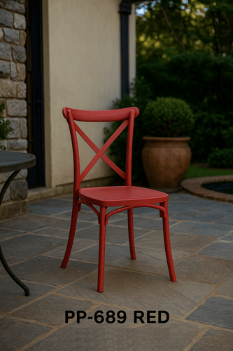 كرسي بلاستيك وأنيق مناسب للمنزل والكافيه والحديقة