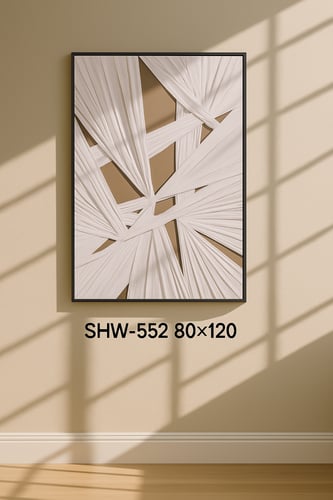 لوحة جدارية فنية بتصميم عصري أنيق إطار أسود مقاسات...